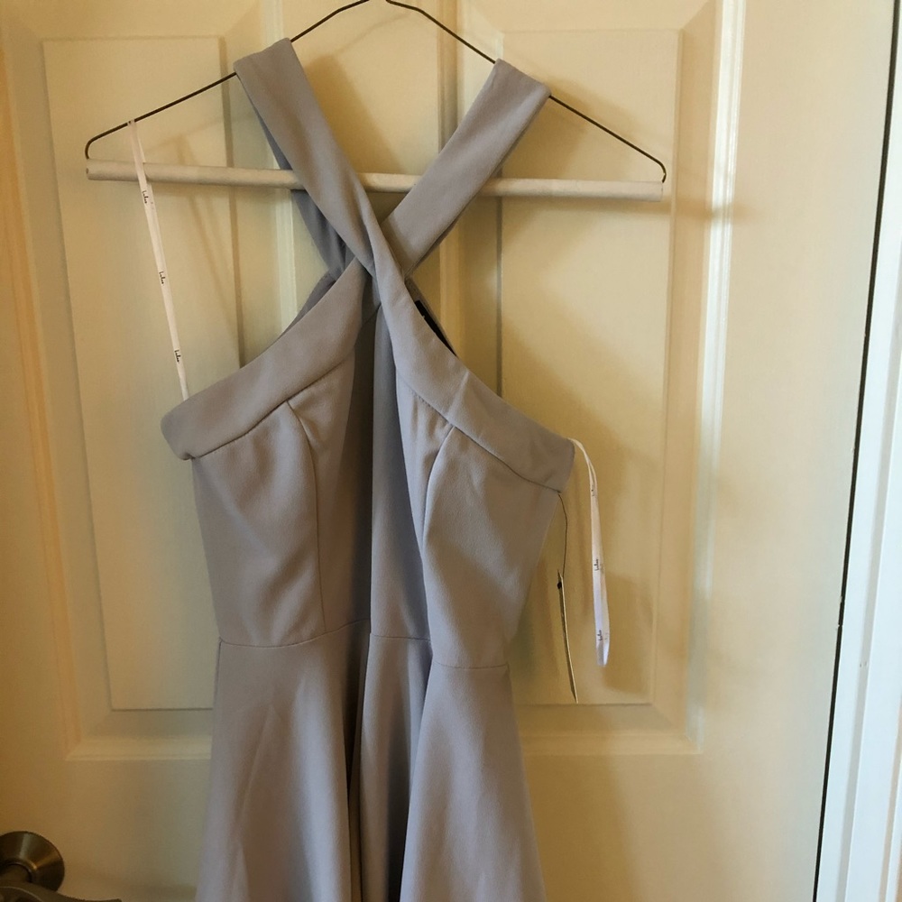 Cross shoulder lulus dress